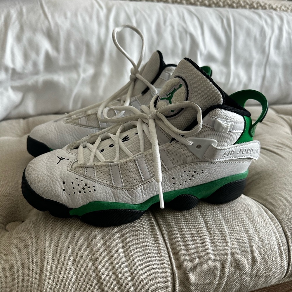 Jordan Kids Sneakers White and Green
